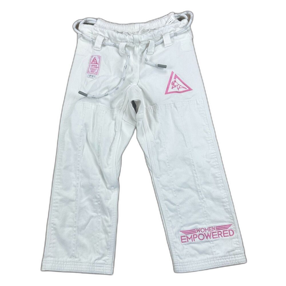 Gracie Jiu-Jitsu Women Empowered FlexFight Gi White Pants Size F1